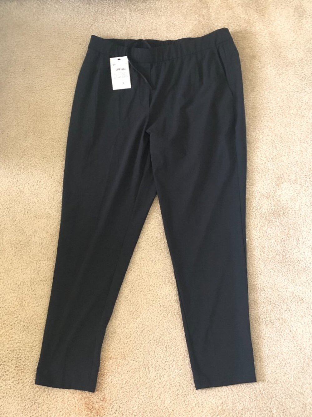 NIKE Mens Large Joggers Dri-Fit Nylon Black Training Gym Pants Draw String NWT - Picture 3 of 12